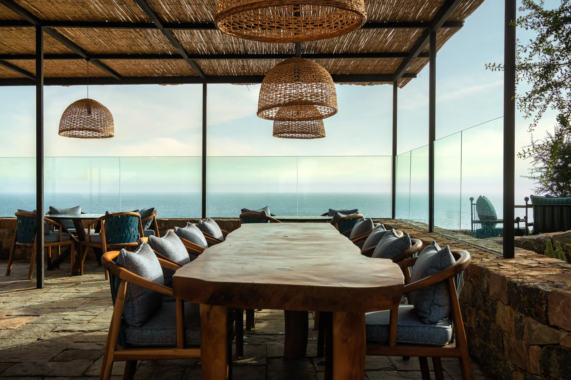 Salle de Blue Salt ouverte sur l’Atlantique